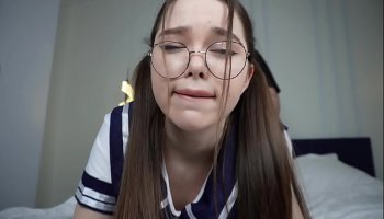 The student loves getting fucked in her school uniform