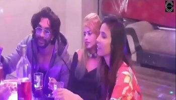 Hot desi indian babes group sex birthday party web series